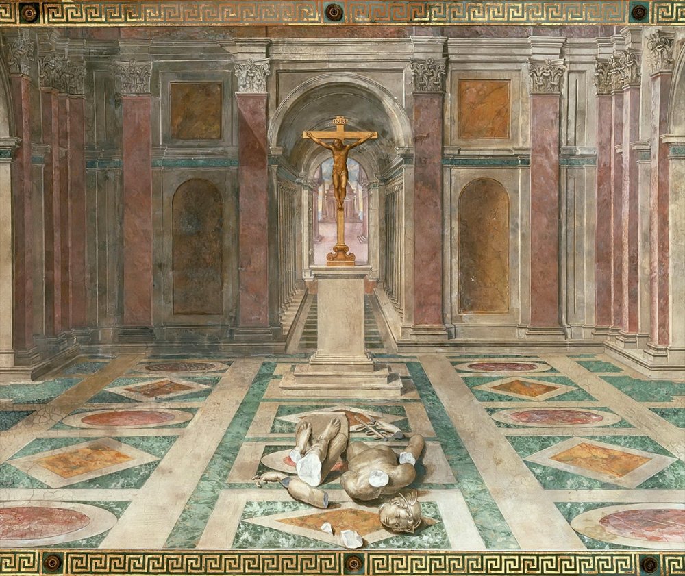 1747611529_tommaso_laureti_siciliano_-_le_triomphe_du_christianisme_sur_le_paganisme_1585_detail_-_sala_di_costantino_vatican_rome.jpg